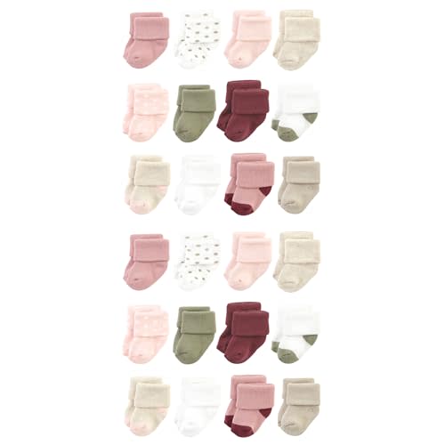 Hudson Baby Unisex Baby Cotton Rich Baby Terry Socks 24-Pack