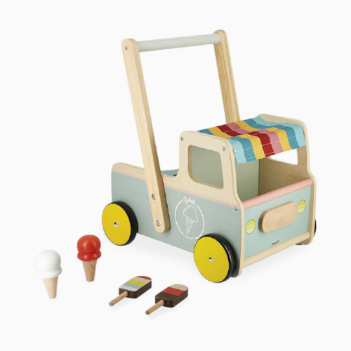 Janod Ice Cream Cart Push-Along Trolley Walker