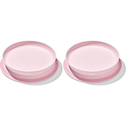 OXO Tot Stick and Stay Suction Plate - Blossom (Pack of 2)
