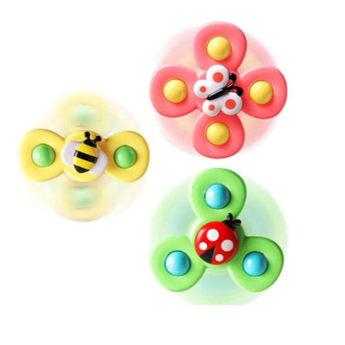 Suction Cup Spinner Airplane Travel Toys for 1 Year Old Boy Girl | Spinning Top 12 18 Months,1 2 Year Old Boy Birthday Gift,Baby Bath Toy for Kids Ages 1-3,Sensory Toy for Infant Toddlers