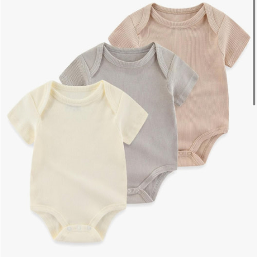 Baby Bodysuit Boy Girl Clothes Soft Newborn Infant Outfit Short Sleeve Romper