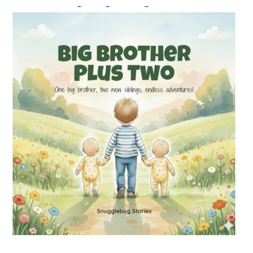 Big Brother Plus Two: One big brother, two new siblings, endless adventures! (Becoming a Big Sibling to Twins)