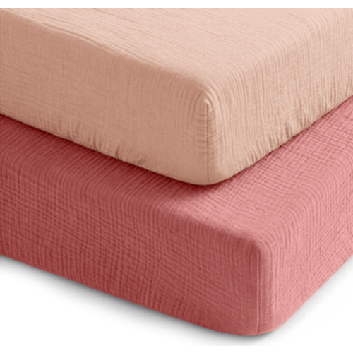Muslin Fitted Crib Sheet - Pack of 2