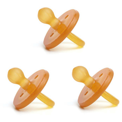 Ecopiggy Round Natural Pacifier (3pk)