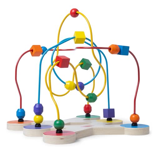 Melissa & Doug Classic Bead Maze - Wooden Educational Toy Wooden Bead Maze Toy for Toddlers Ages 3+