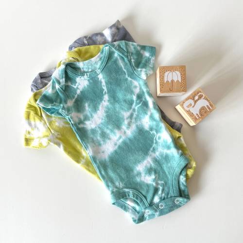 Storm Tie-Dye Baby Onesie Trio