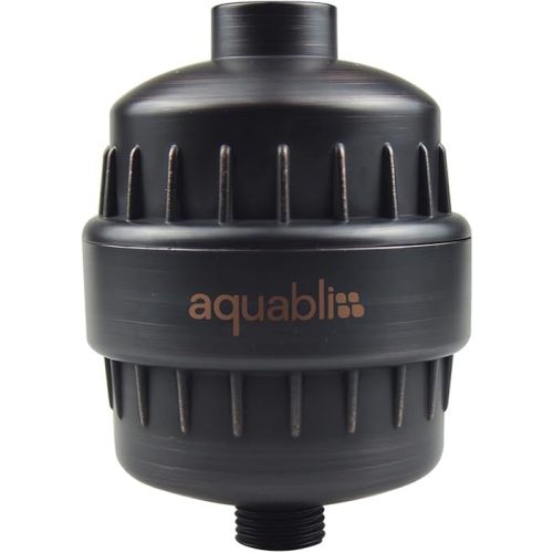 AquaBliss High Output Revitalizing Shower Filter - Reduces Dry Itchy Skin, Dandruff, Eczema, and Dramatically Improves The Condition of Your Skin, Hair and Nails - Oil Rubbed Bronze (SF100-ORB)
