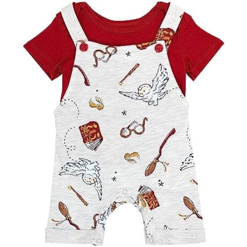 Harry Potter Baby Boys T-Shirt and Shortall Romper Set Gifts Baby Clothes