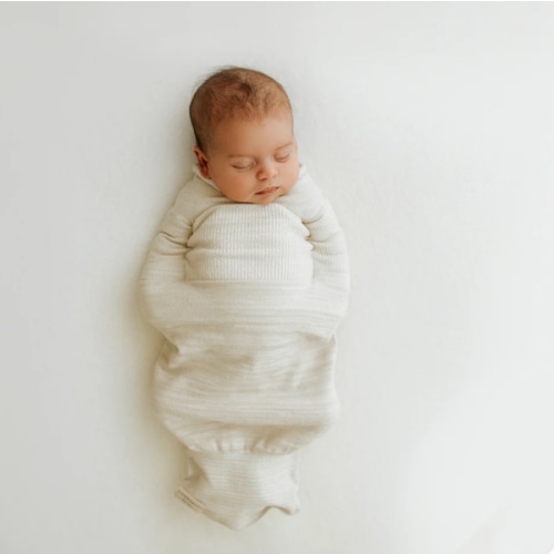 Bamboo Blend Beige Swaddle Sleep Sack – Swaddelini