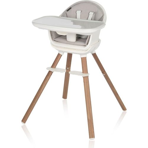 Maxi-Cosi Moa 8-in-1 High Chair, removable kitchen booster, converts to stool, table and chair, easy to clean, Horizon Sand