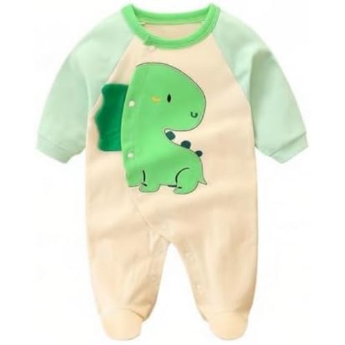 Baby Long Sleeve Romper Cotton Cartoon Print Newborn Infant Bodysuit Jumpsuit 0-18 Months Unisex