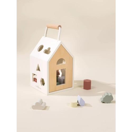 Wooden Shapes Sorting House