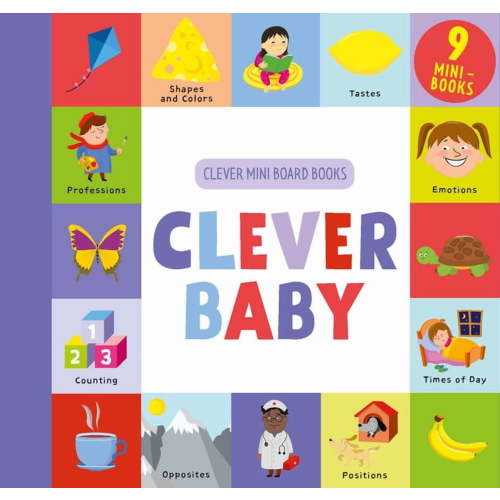 Clever Mini Board Books Clever Baby: 9 Mini Board Book Box Set, (Board Book)