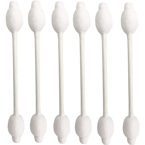 Baby Cotton Swabs, Organic Chlorine-Free Safety Swabs for Kids or Newborn Babies, 100% Biodegradable Gentle Baby Qtips, Cruelty-Free & Hypoallergenic Children Cotton Buds (4 packs of 55 ct. Total 220)
