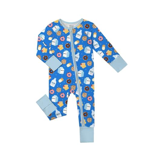 Weiwei Pajamas for Baby Boys & Girls, Viscose from Bamboo Footie Pajamas Convertible Newborn Sleeper, Zipper Onesie 0-24M,YKK