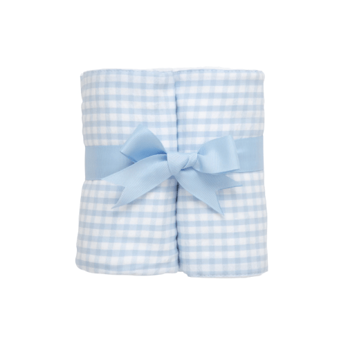 Big Check Set of Two Burps - Blue