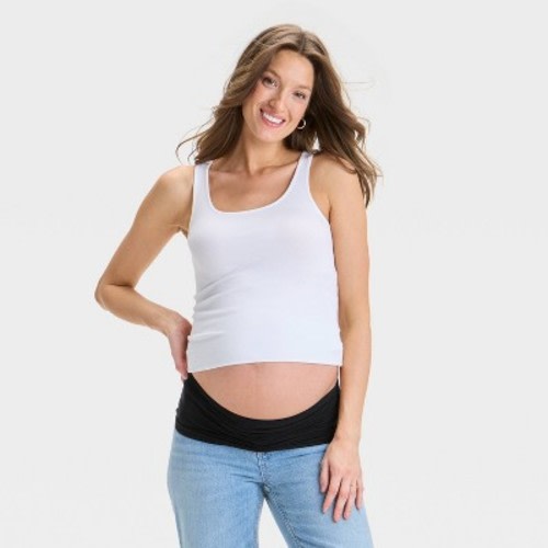 Bellaband Over Belly Maternity Support Belt - Isabel Maternity by Ingrid & Isabel™ Black M/L: Seamless Jersey, Pull-On, Medium/Large