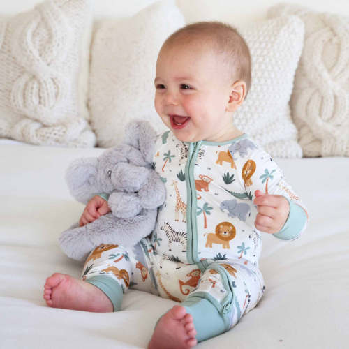 Safari Snuggles Convertible Zip Romper