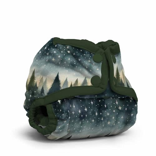 Kanga Care Rumparooz Double Leg Gusset Reusable Cloth Diaper Cover Newborn Snap | Stargazing 4-15 lbs