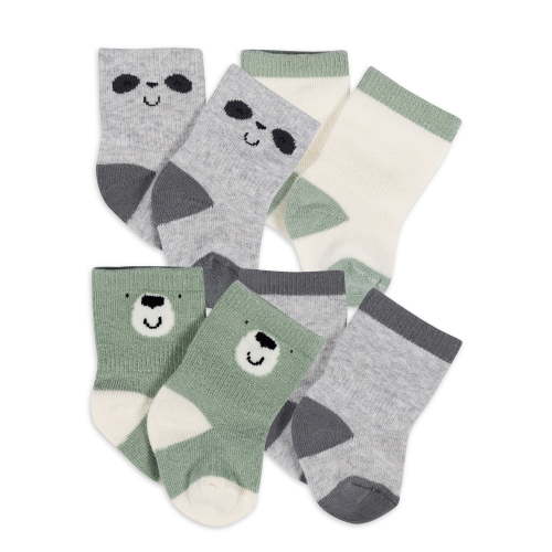 Gerber Baby Boy or Girl Unisex Wiggle Proof Socks, 4-Pack, Sizes Newborn - 0/6 Months