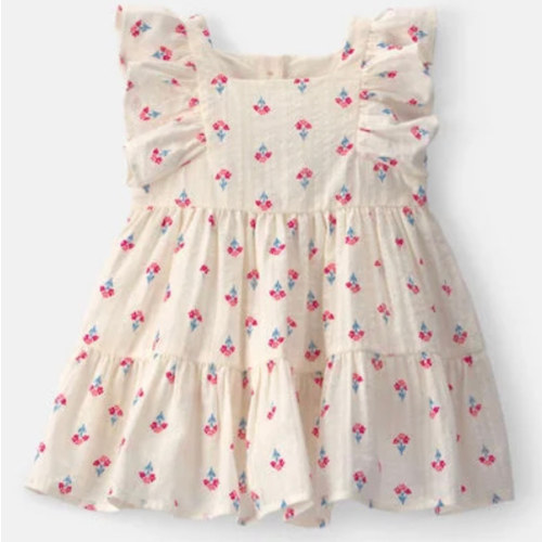 Baby Girl Floral Seersucker Dress - Cream/Red - OshKosh B'gosh | Carter's