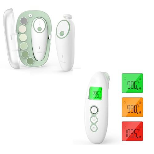 Momcozy Baby Nail File Electric & Non-Contact Forehead and Ear Thermometer