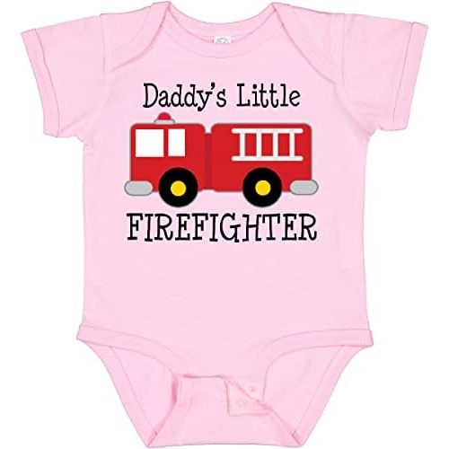 inktastic Daddy's Little Firefighter Baby Bodysuit