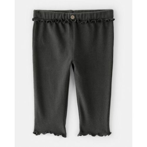 Baby Girl Flutter-Waist Pants - Black | Carter's