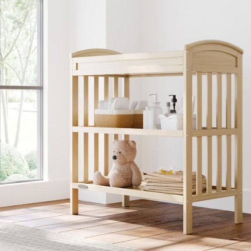 Benton Driftwood Changing Table with Water-Resistant Changing Pad