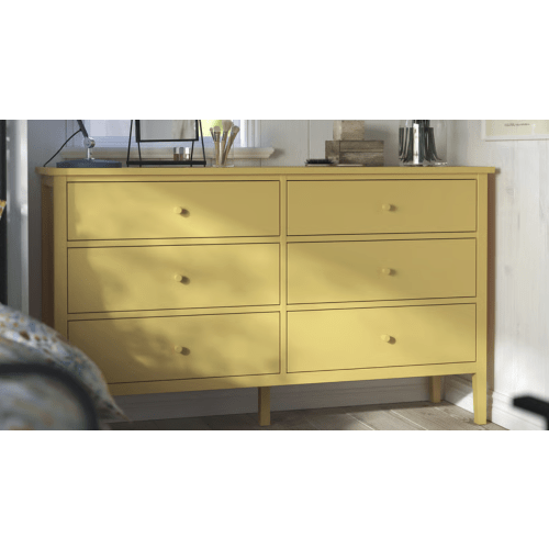 GULLABERG
6-drawer dresser, yellow
