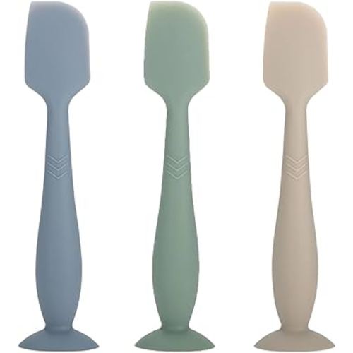 3 Pack Baby Diaper Cream Spatula - Baby Diaper Rash Cream Applicator for Butt Paste Diaper Creams - Diaper Cream Brush for Newborn Essentials (Blue,Green,Brown)