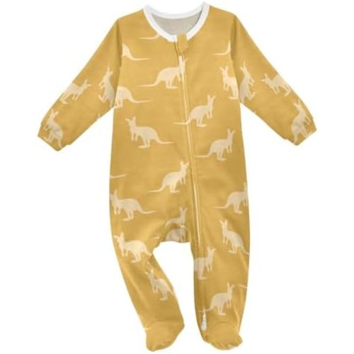vvfelixl Funny Cows Milk Baby Sleepers For Girl Boys Newborn Baby Play One-Piece Footies For 0-24 Months