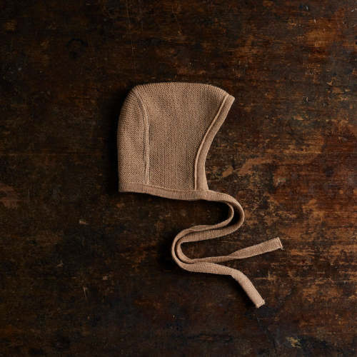 MamaOwl: Merino Wool Bonnet (Caramel)