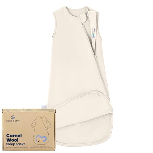 kaiya baby Unisex Sleeping Bag for Babies and Toddlers 0.5 Tog Sleep Sack 18-36 Months, Newborn Sleep Sack, Wearable Blanket Baby, One Piece Sleeveless, Gifts for Baby