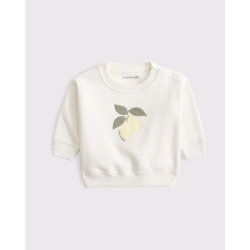 baby graphic logo crew sweatshirt