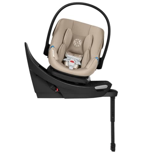 Aton G2 Swivel Infant Car Seat with Load Leg Base- Almond Beige