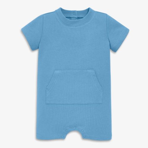 Primary Baby Sweatshort Shortie In Cornflower Size 0-3 Months