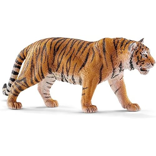Schleich Wild Life - Realistic Tiger Figurine Toy - Kids Ages 3+ | 14729