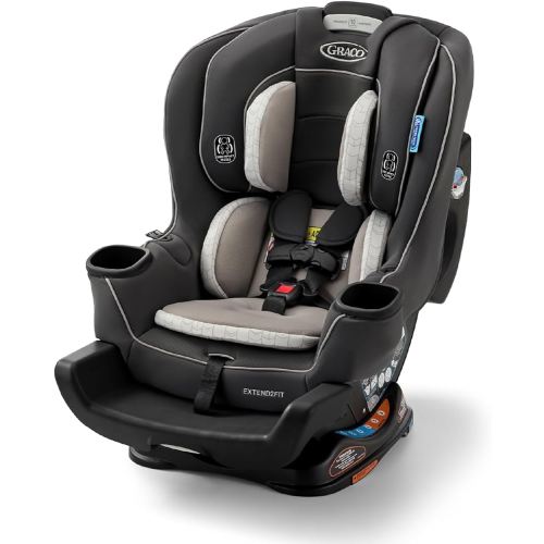 Graco Extend2Fit Convertible Baby Car Seat, Rear and Forward Facing, Adjustable Extension Panel for Extra Legroom, Redmond
