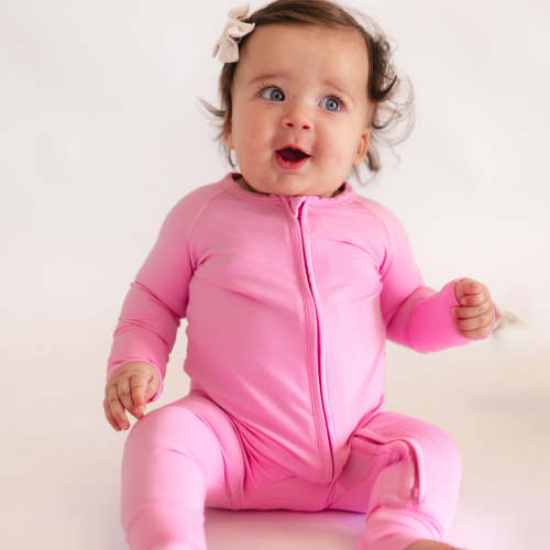 Infant Romper in Pretty Pink