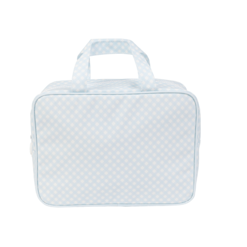 The Take It Tote in Blue Gingham