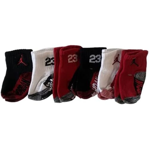 Jordan Baby Boys' Ankle Socks Lightweight 6 Pairs