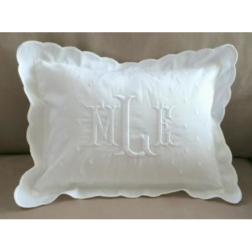 Monogrammed Baby Pillow Crib Nursery Pink Blue White Boudoir - Etsy