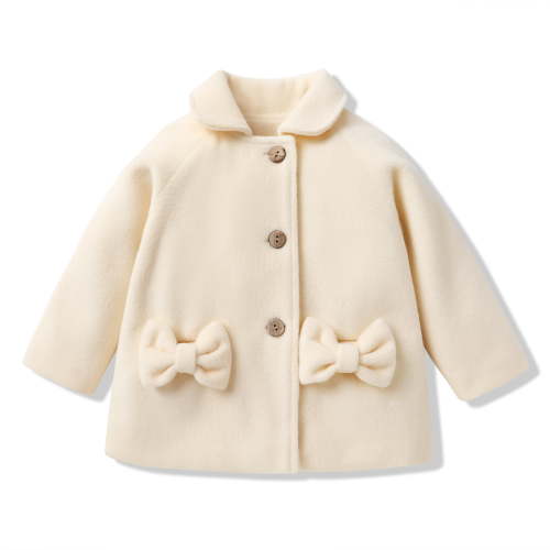 Happy Town Toddler Baby Girls Clothes Fall Winter Long Sleeve Outerwear Coats Baby Kids Button Jacket