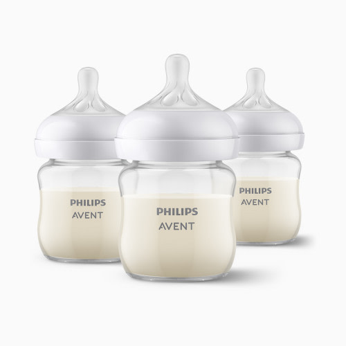 Philips Avent Glass Natural Baby Bottle - 4 Oz, 3