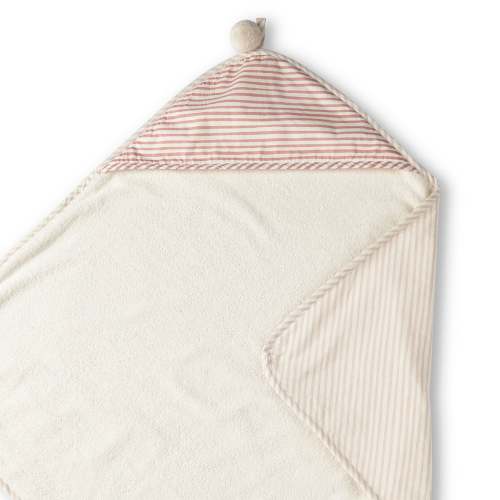 Striped Hooded Towel - Stripes Away Petal – Pehr