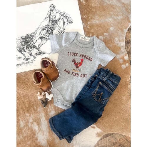Cluck Around & Find Out Rooster Design (Onesie/Youth Tee)