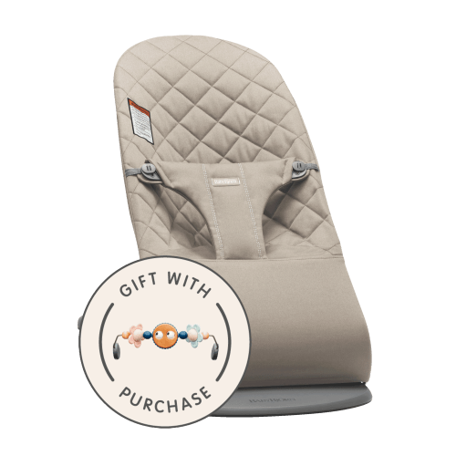 Bouncer Bliss: Sand gray - Woven, Classic quilt
