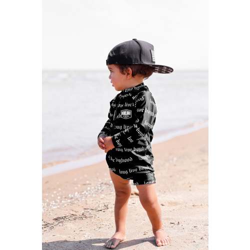 UPF50+ Swim Romper in Long Live Boyhood