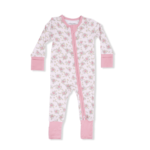 Angel Dear 2 Way Zipper Romper Edith's Rose Garden - Spoiled Sweet Bo - Spoiled Sweet Boutique
